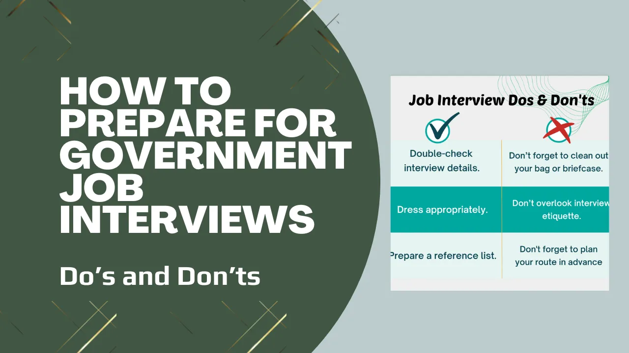 Prepare for government job interviews