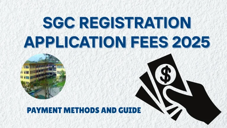 SGC Registration Application Fees 2025